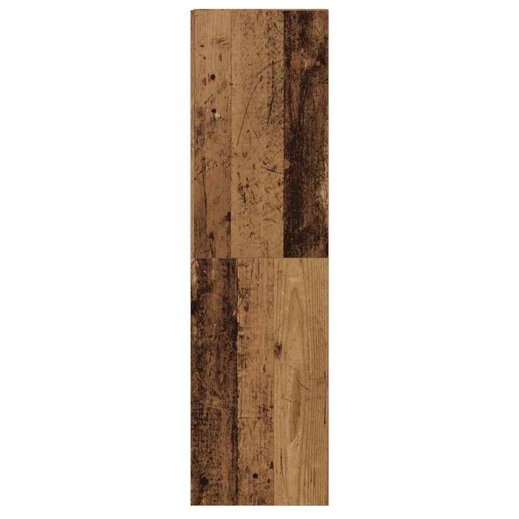 Set di 3 moderni mobili porta TV a parete 100 x 30 x 30 cm ampio spazio contenitivo struttura in legno composito finitura effetto legno anticato 02_0055875