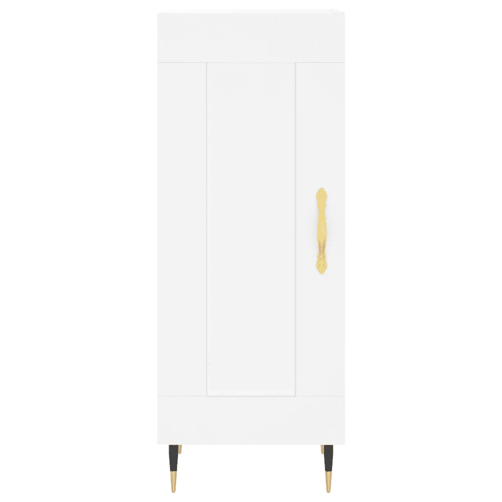 Credenza | Madia | Buffet da pranzo | Armadio da pranzo Bianca 34,5x34x180 cm in Legno Multistrato