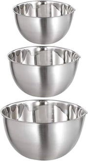 Set di miscelazione in acciaio inossidabile a 3 parti - 15 l/3 l/5 l - idoneo per lavastoviglie