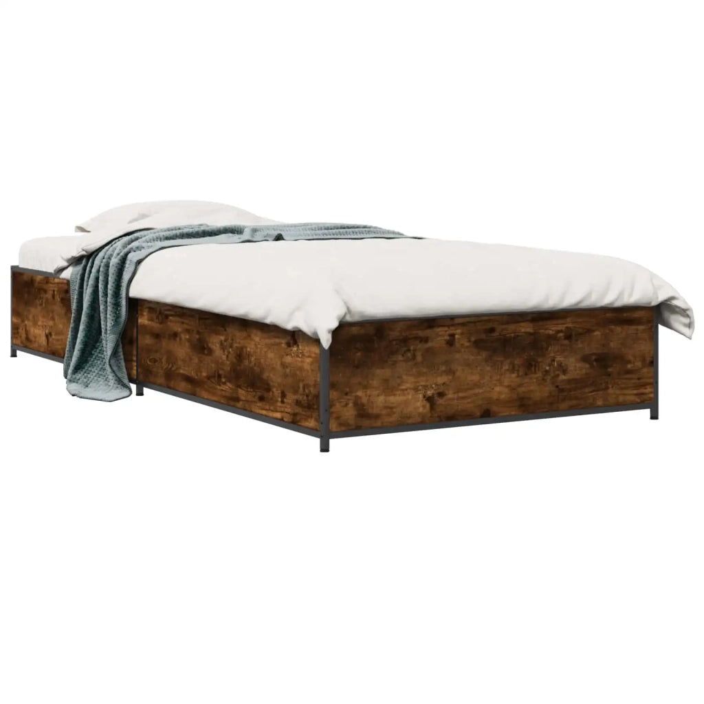Struttura del letto Rovere Fumo 80 x 200 cm 8009138