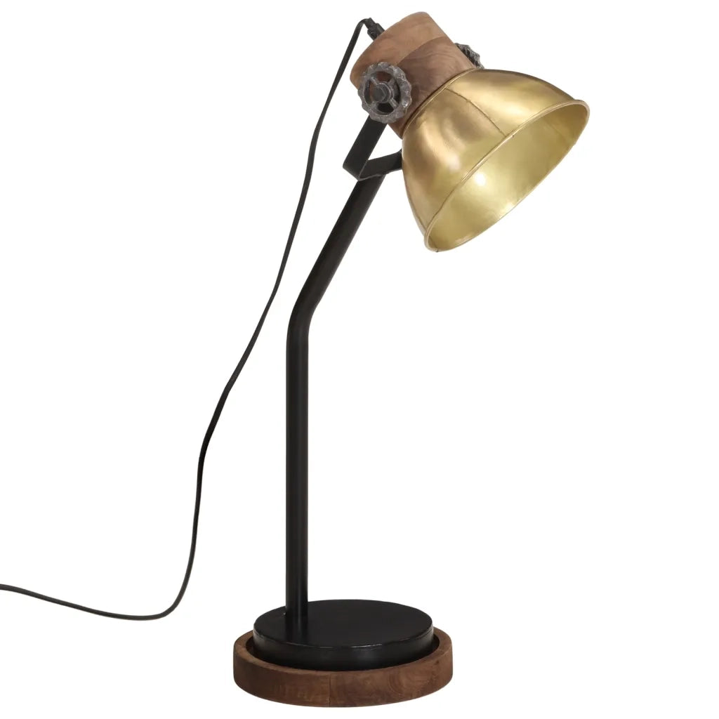 Lampada a Scrivania 25 W Ottone Anticato 18x18x60 cm E27 CFW5940273