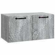 Mobile Porta TV da Muro Grigio Sonoma 59,5 x 31 x 30 cm