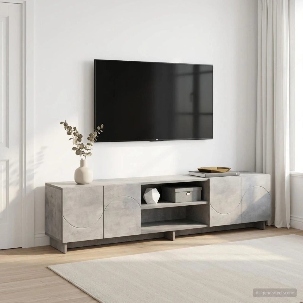 Supporto TV 179,5 x 34,5 x 40 cm Grigio Cemento 8011498