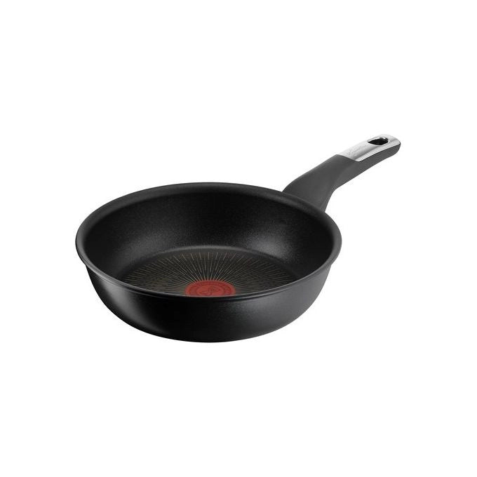 Lagostina 010271040124 Unlimited Padella Antiaderente 24cm 6 Strati Thermo-Signal Induzione Alluminio colore Nero