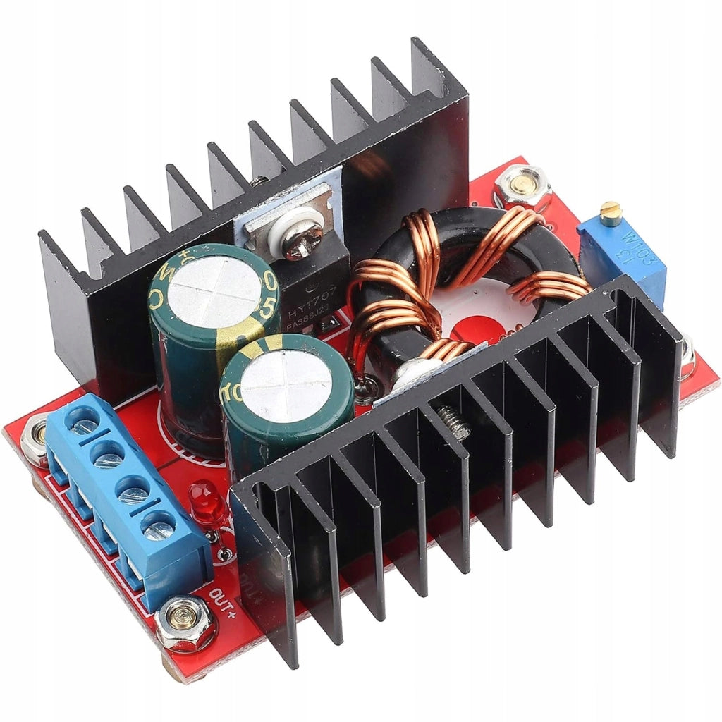Convertitore DC-DC 150W 10A 12-35V Step-Up – Alta Efficienza >94% | Tensione Regolabile 12-32V