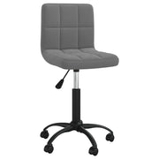 Sedia da Pranzo Girevole Grigio Scuro in Velluto cod mxl 23860