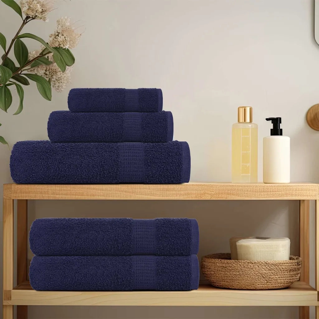 Asciugamani FROGN 4 pz Blu Navy 50x100 cm 360 g/m² 136783