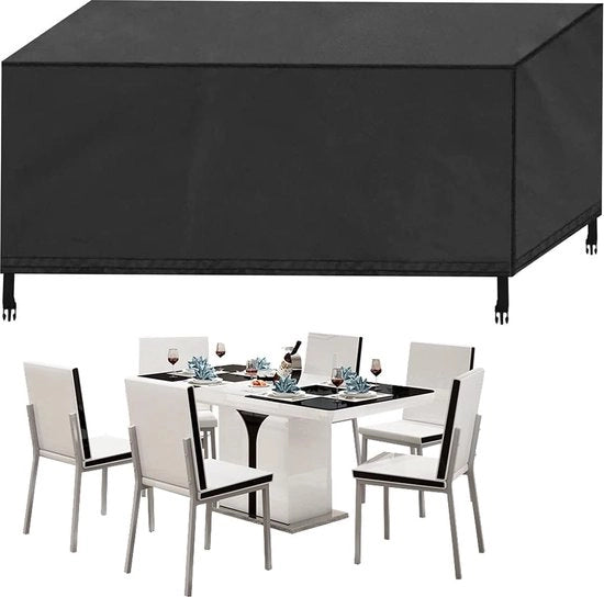 Copertura per mobili da giardino - Impermeabile e resistente ai raggi UV - 1 pezzo - Nero - 420D Oxford - 200 x 160 x 70 cm