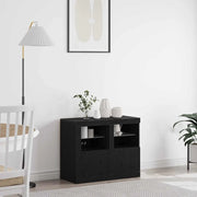 Madia LED 2 pcs Rovere Nero 41 x 37 x 67 cm Legno multistrato 863023
