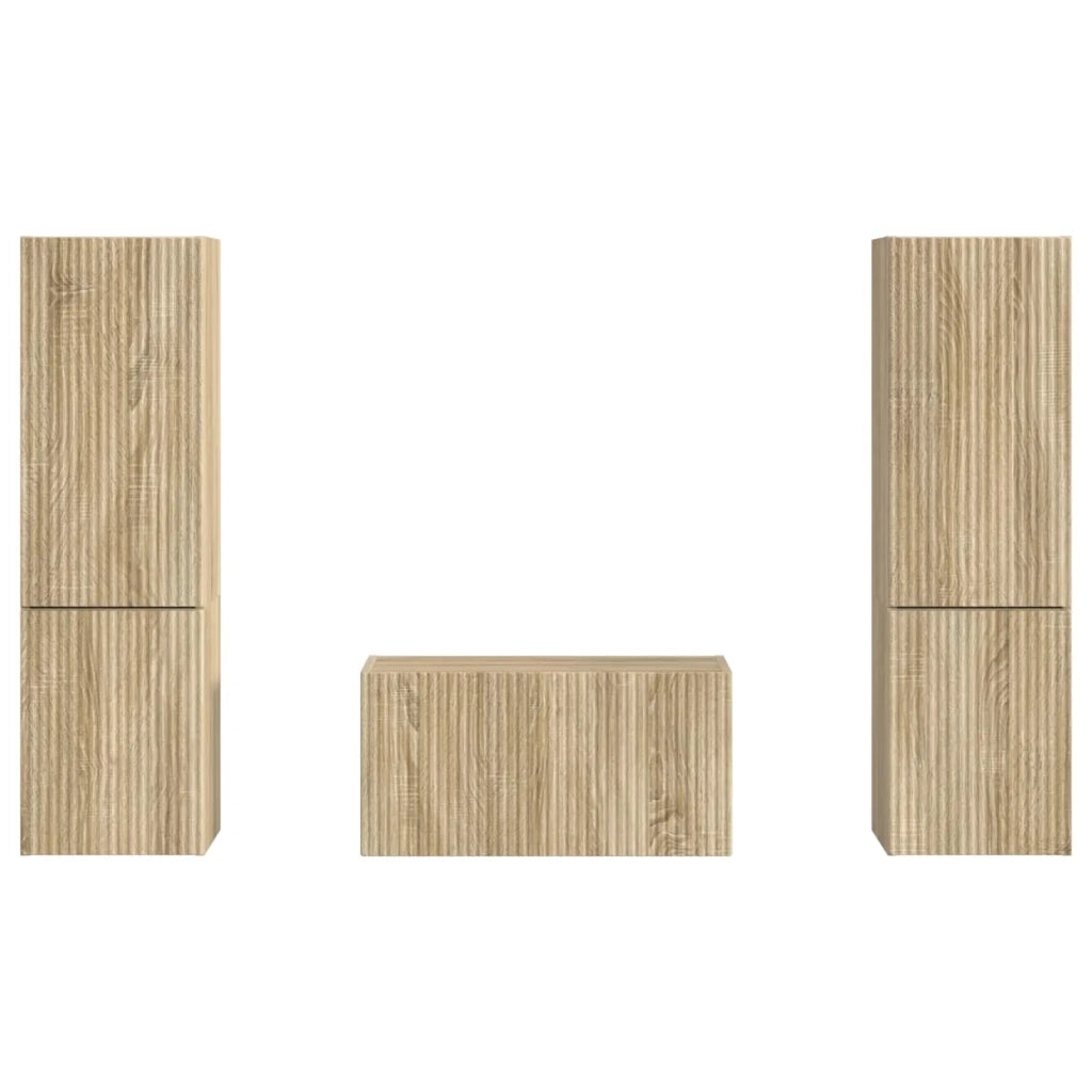 Set mobile TV 5 pcs Rovere Sonoma Legno multistrato