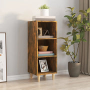 Credenza Rovere Fumo 34,5x32,5x90 cm in Legno Multistrato cod mxl 25854