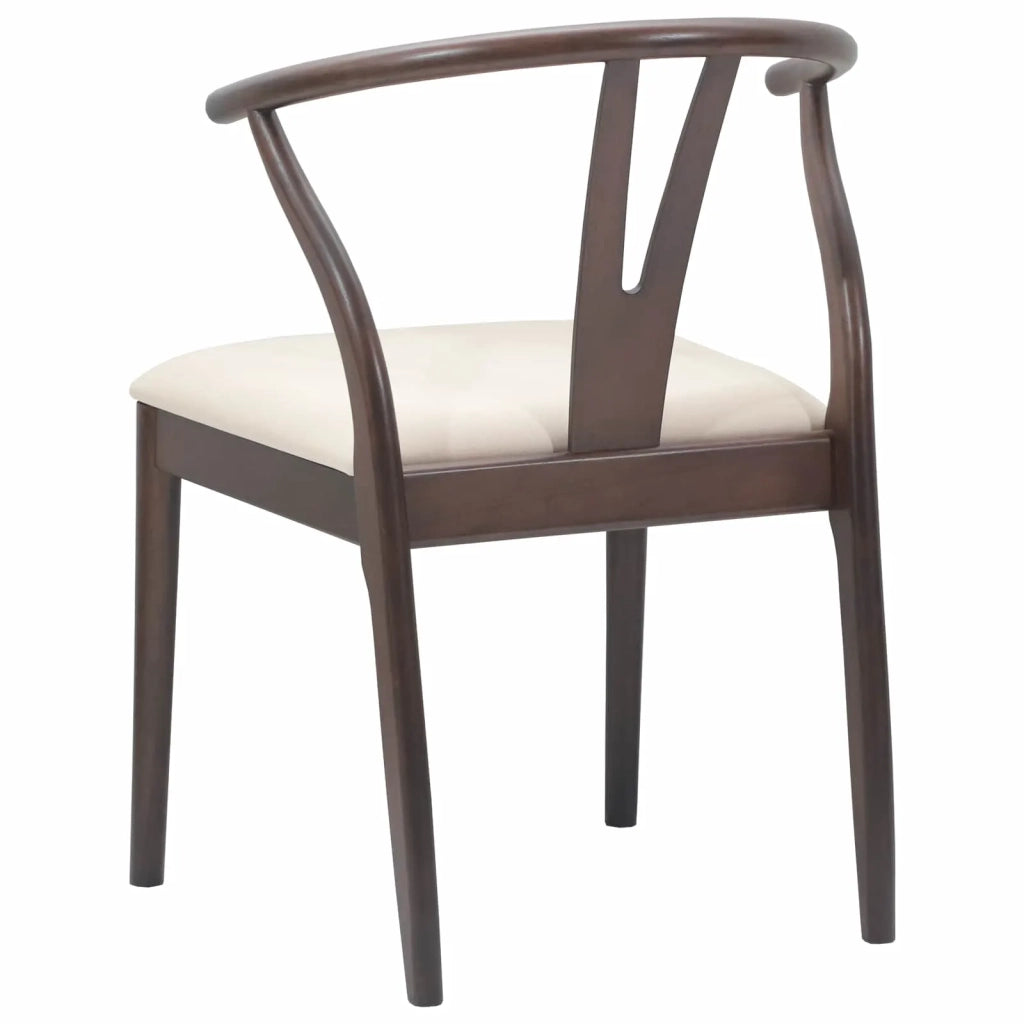Sedia da pranzo 2 pcs Marrone chiaro e chiaro 42020411