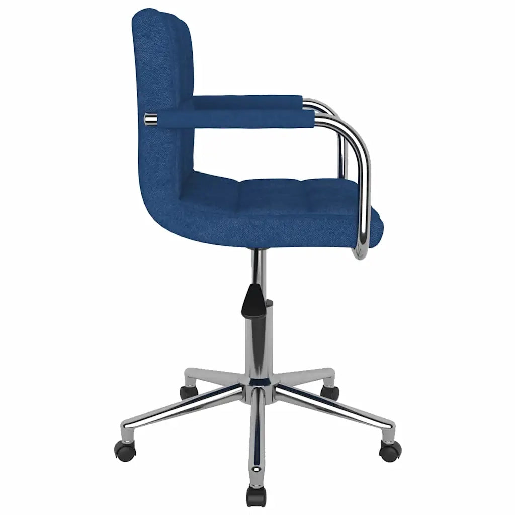 Sedia da Ufficio Girevole Blu in Tessuto 334795