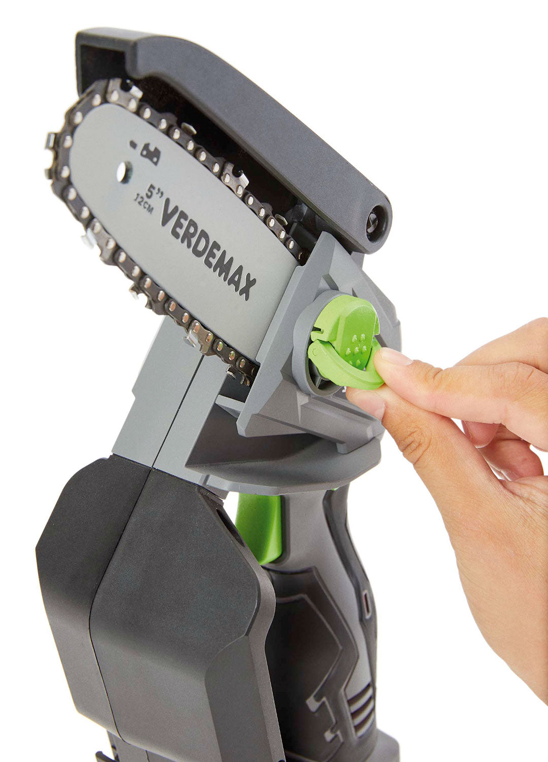 Potatore a Batteria Verdemax PE20 per Arbusti Piante 20V Lama da 12 cm con Batteria