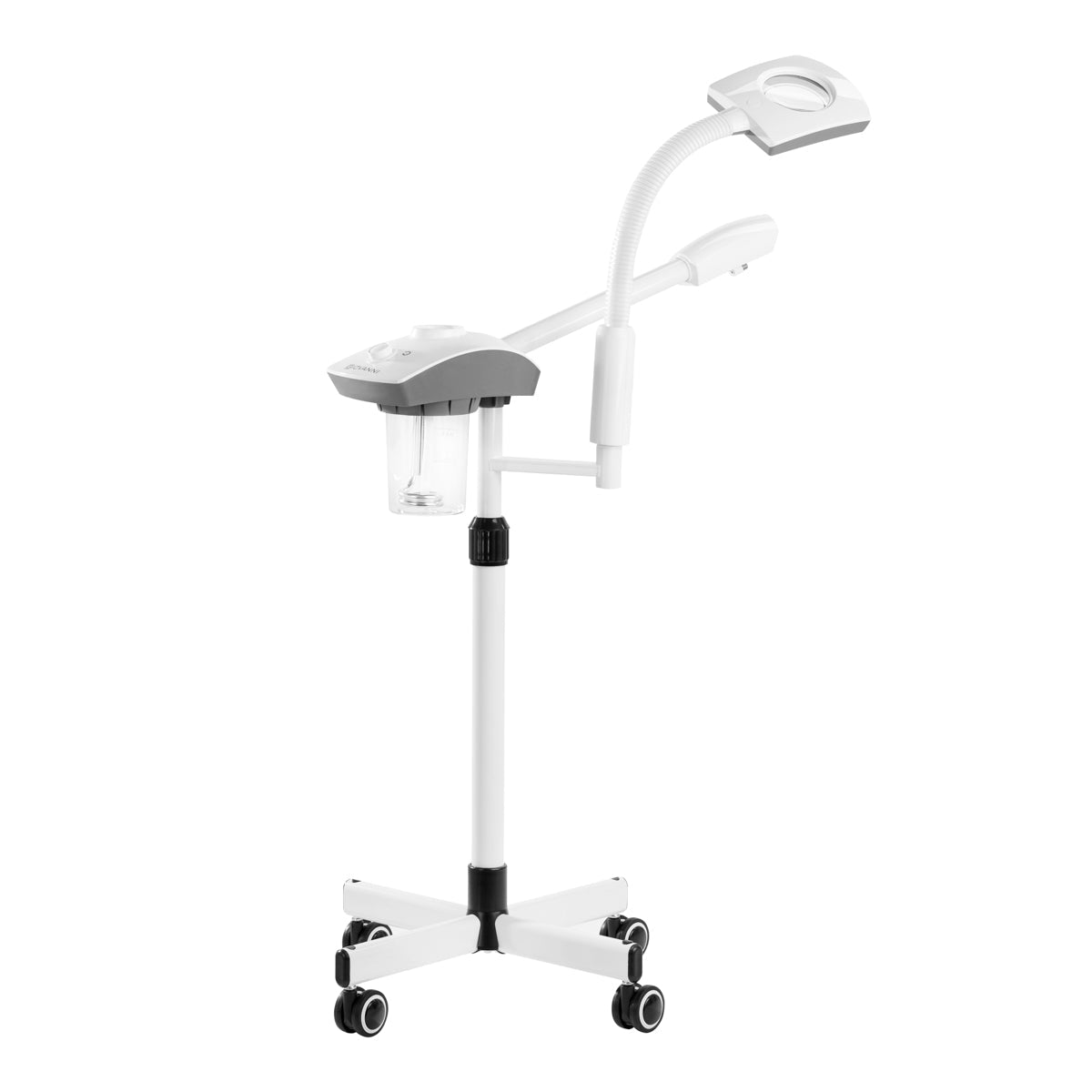 Vaporizzatore facciale con lampada lente e funzione ozono D-21 bianco
