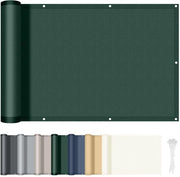Schiacciatore di balcone 100x600 cm - Impermeabile - Resistente al vento - Resistente ai raggi UV - Schermo di privacy - Facile da montare - Telo di privacy