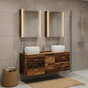 Set di mobili per il bagno 5 pcs Legno antico 3407053