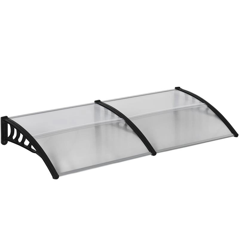 PENSILINA DA ESTERNO PER FINESTRE E PORTE IN POLICARBONATO E ALLUMINIO 200X100X26 CM TRASPARENTE