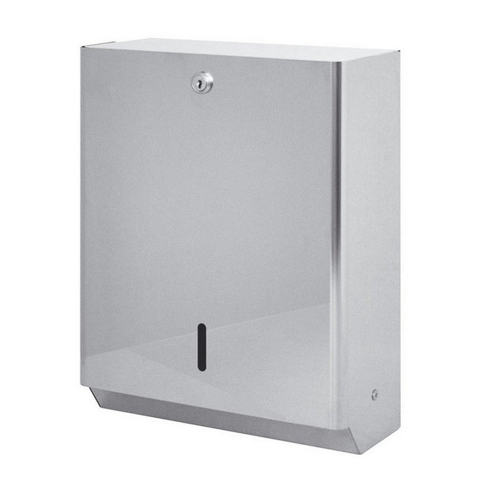 Dispenser salviette a parete in inox lucido