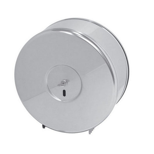 Dispenser rotolone carta igienica in inox lucido