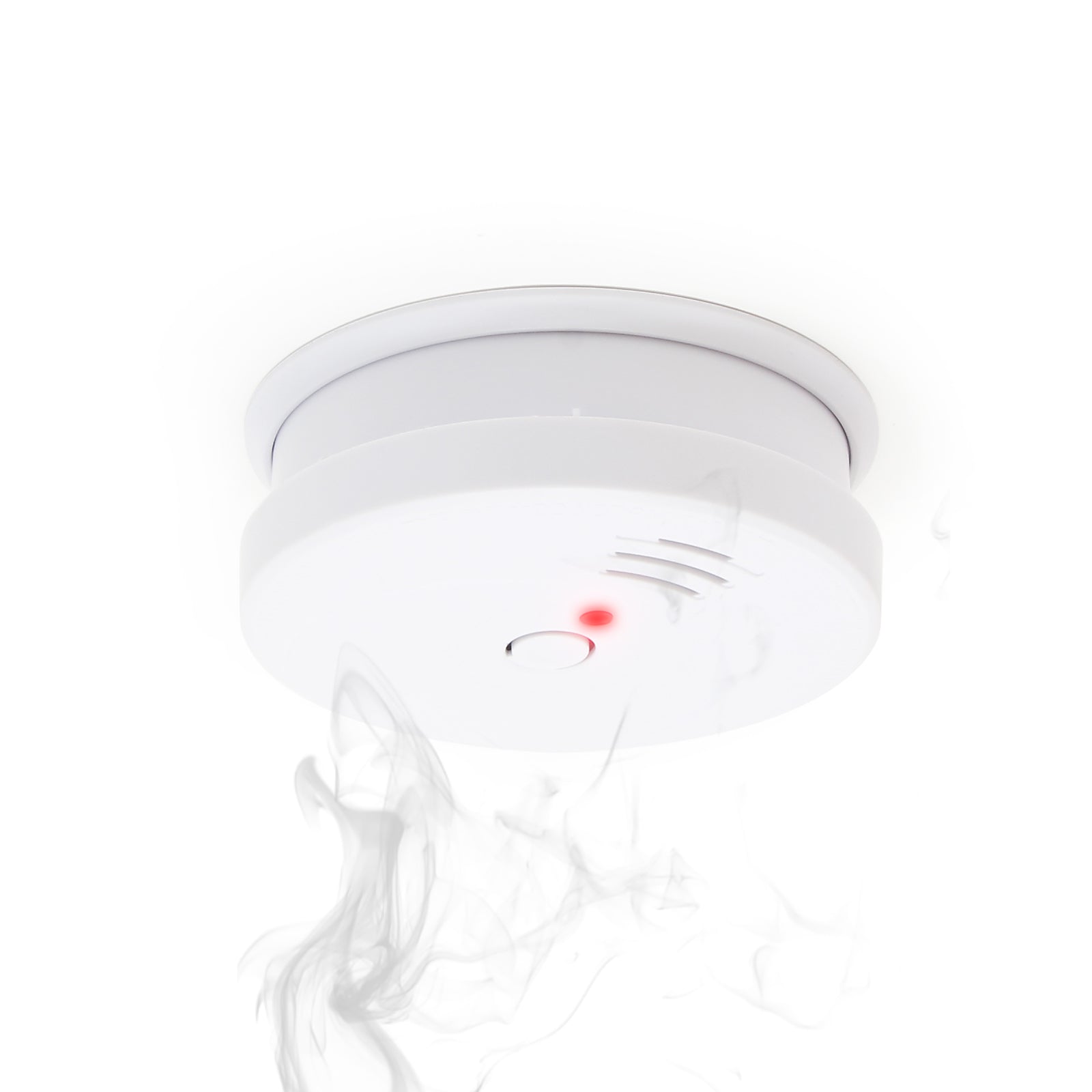 Rilevatore di fumo fotoelettrico con batteria 9V, 40 pz, Allarme Incendio 85dB, senza filo, DIN EN 14604