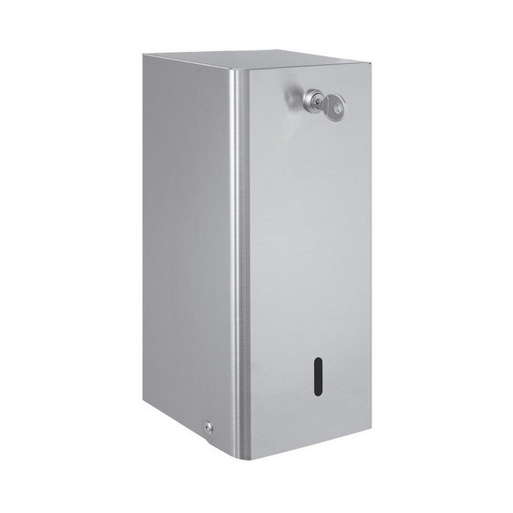 Dispenser carta igienica a fogli, inox lucido