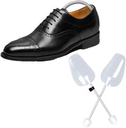 Tensionatore per Scarpe 2 Pezzi - Adattabile - Previene lesioni - Mantiene la forma - Adatto per viaggio e casa - Translucido Bianco - Cassetto per scarpe