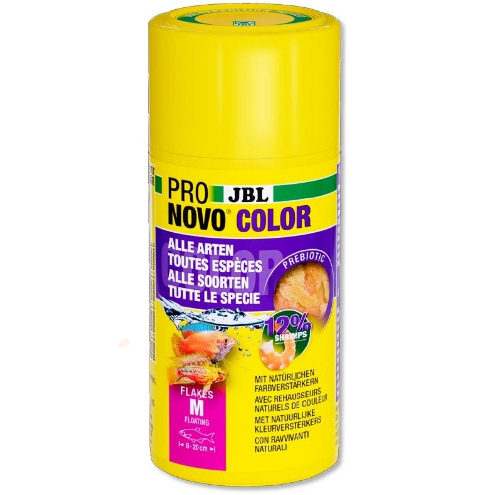 JBL ProNovo Color Flakes M - fioccato per colori brillanti per tutti i pesci tropicali da 8 a 20cm Formato: 100 ml