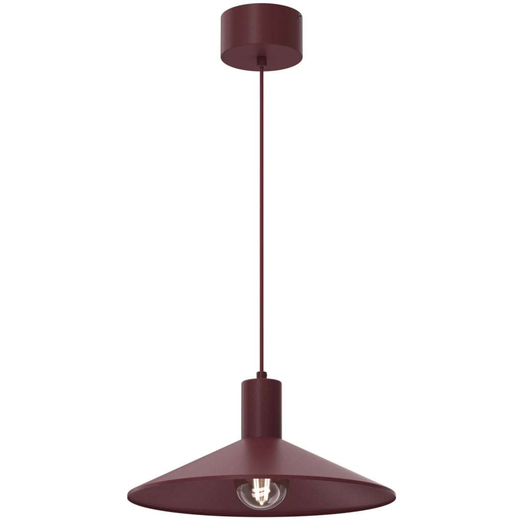 Lampada a sospensione Nox 1xE27 bordo metallo Ø36 cm
