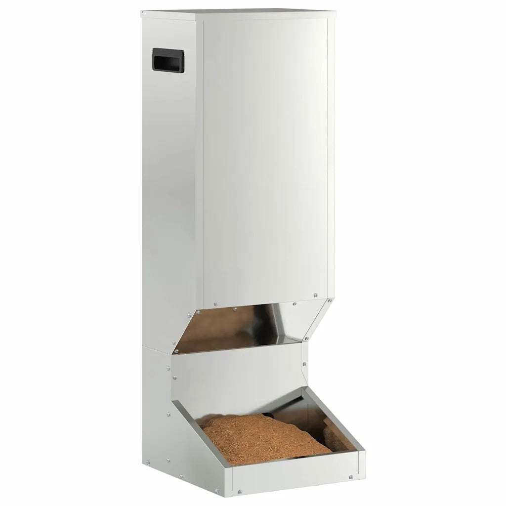 Mangiatore per cervi Argento 28 x 30 x 80 cm Acciaio zincato CFW1723343