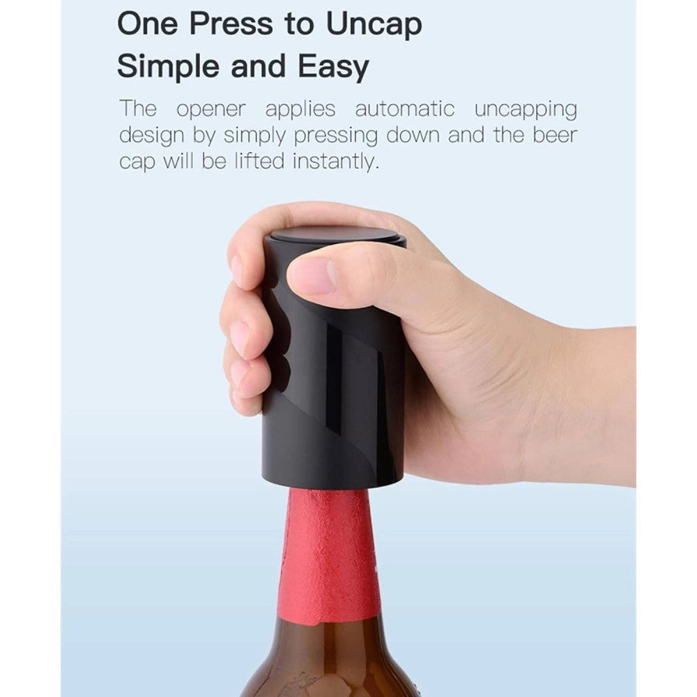 Trade Shop - Cavatappi Apribottiglie Stappa Tappo Con Pressione Su Bottiglia Birra Magnetico -