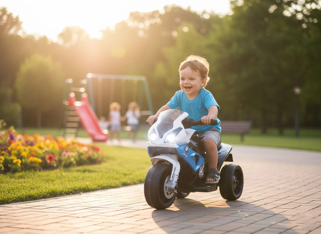 Moto Elettrica per Bambini Licenza Ufficiale BMW S1000RR Blu