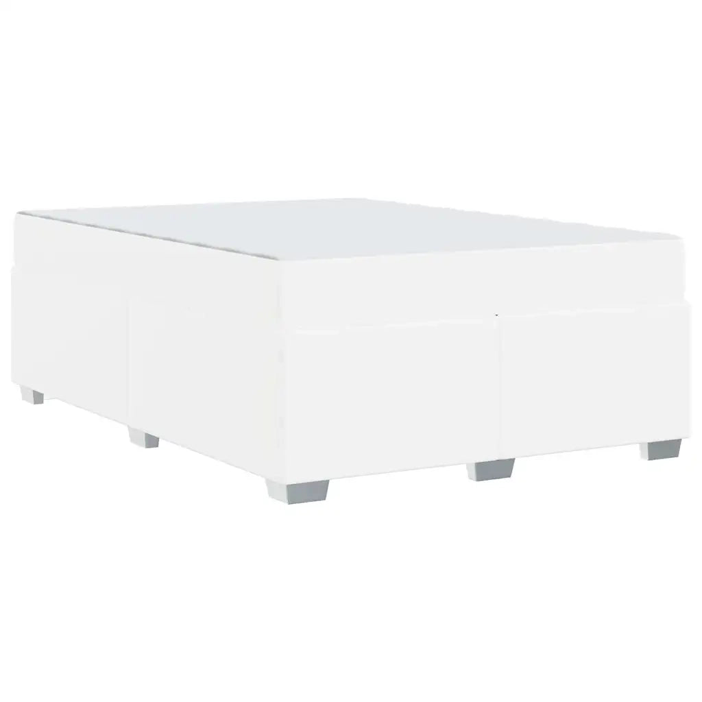 Struttura del letto con materasso Bianco 160 x 200 cm Tessuto