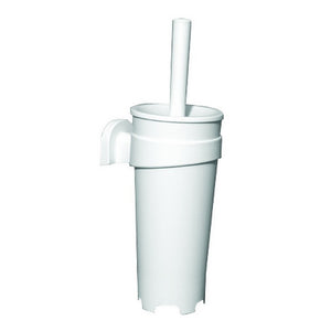 Porta scopino sospeso bianco