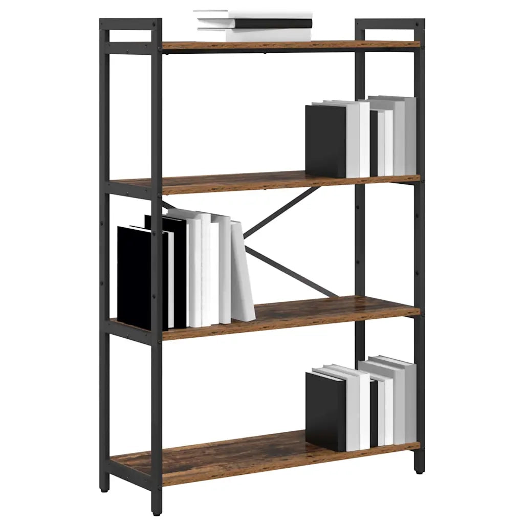 vidaXL Libreria Legno vecchio 80 x 30 x 118 cm Legno multistrato