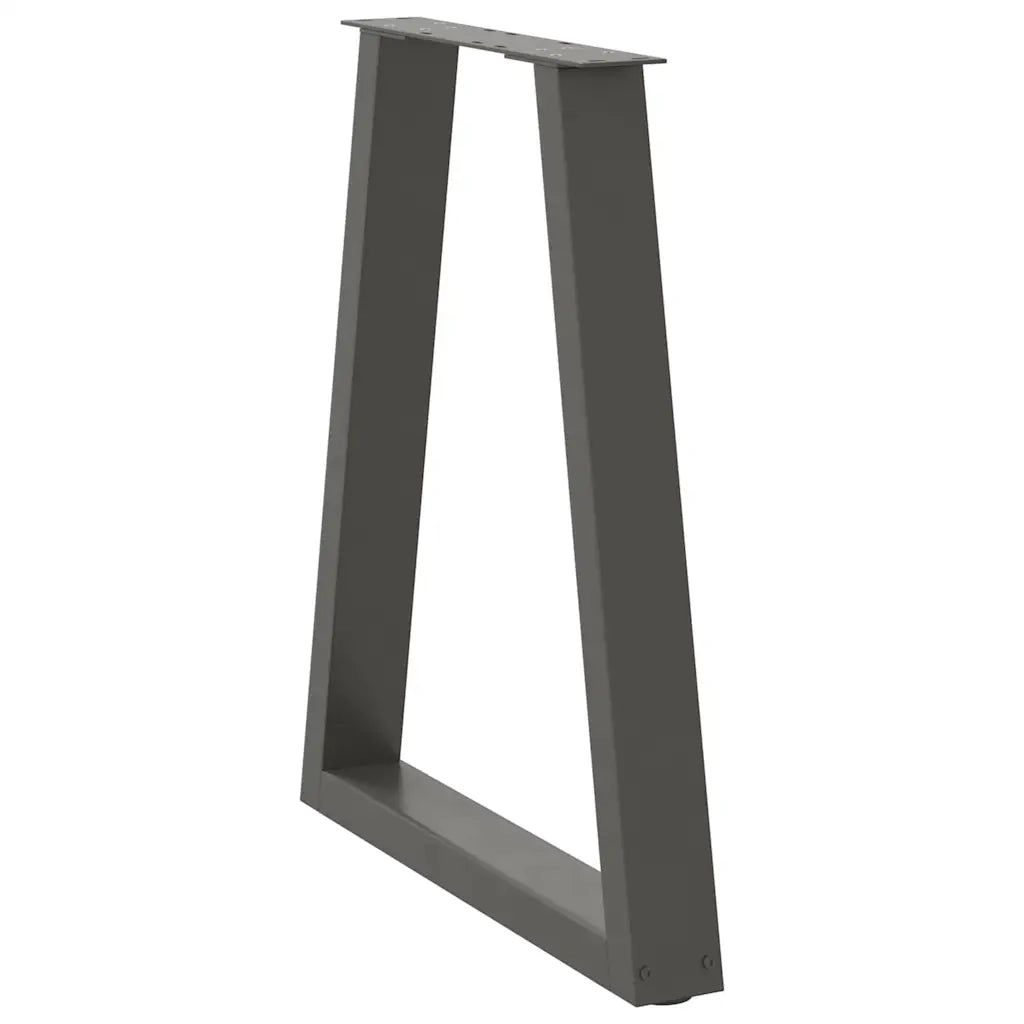 Gambe per tavolo da pranzo a forma di V 2 pz Antracite 50x(72-73,3) cm Acciaio