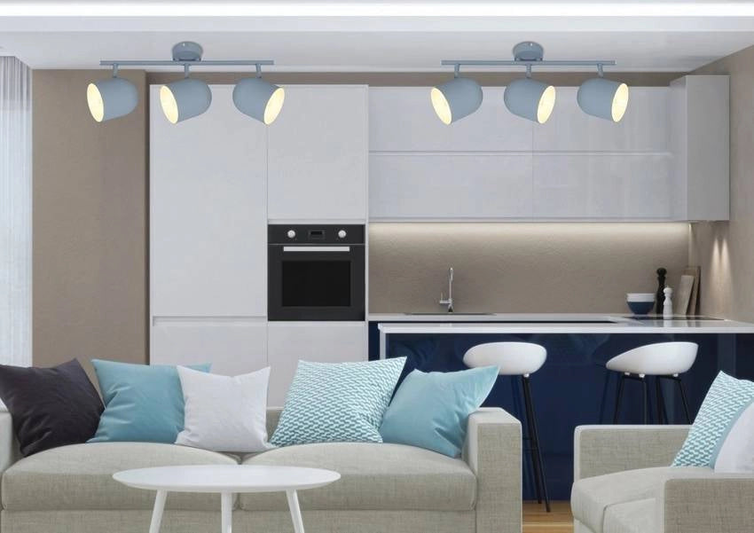 Candellux Azuro 93-63229 spot da soffitto grigio 3xE27