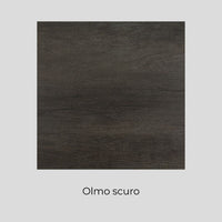 Mobile Lavatoio Vasca Zeus in MineralMarmo Apertura a 2 Ante 60x48x50 cm Olmo Scuro