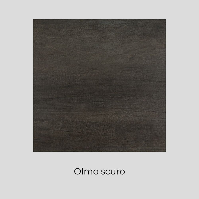 Mobile Lavatoio in Ceramica 1 Anta e Strofinatoio Integrato 45x50x86A cm Olmo Scuro