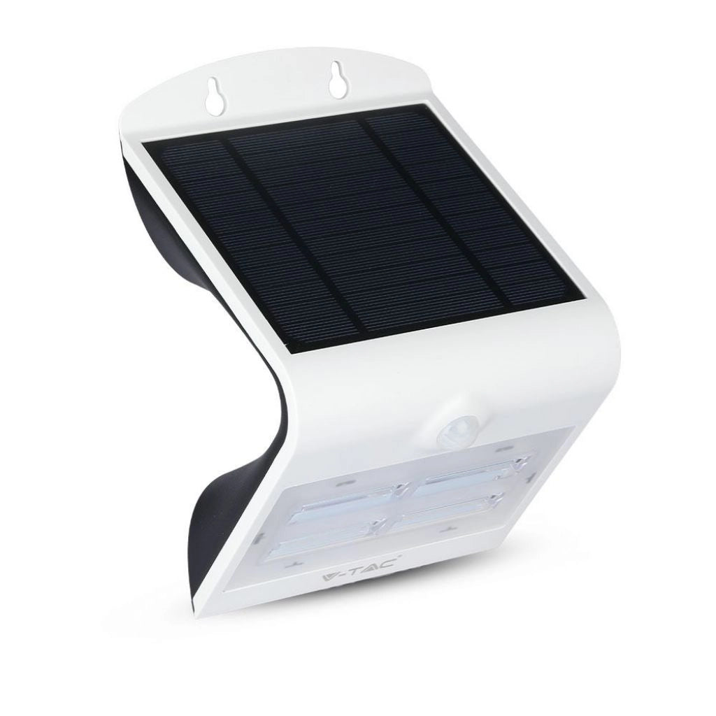 Luce a parete solare a LED da 3W 3000K+4000K BIANCO+BORTO NERO