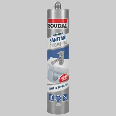 SILICONE MULTIUSO NEUTRO PER SANITARI SOUDAL ML 300  Ml 300 bianco     SOUDAL