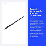 Antenna radio FM/AM sostitutiva 13 pollici - Materiale Kunststof/Staal - Resistente ai raggi UV - Compatibile con JK JKU JL 2008-2017 - Aggiornamento stile
