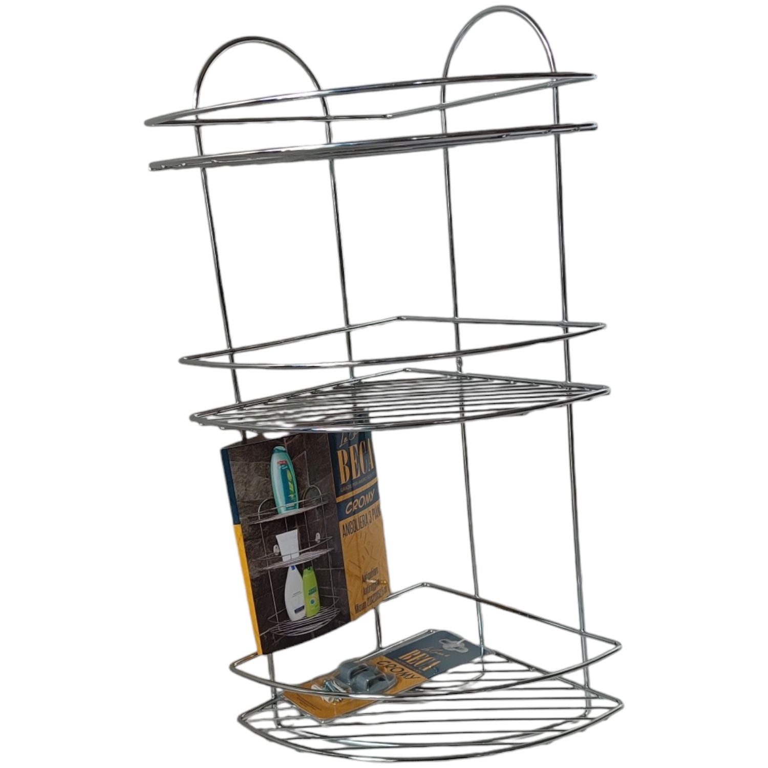 MENSOLA DOCCIA ANGOLIERA CROMY 3 RIPIANI 52X23X23