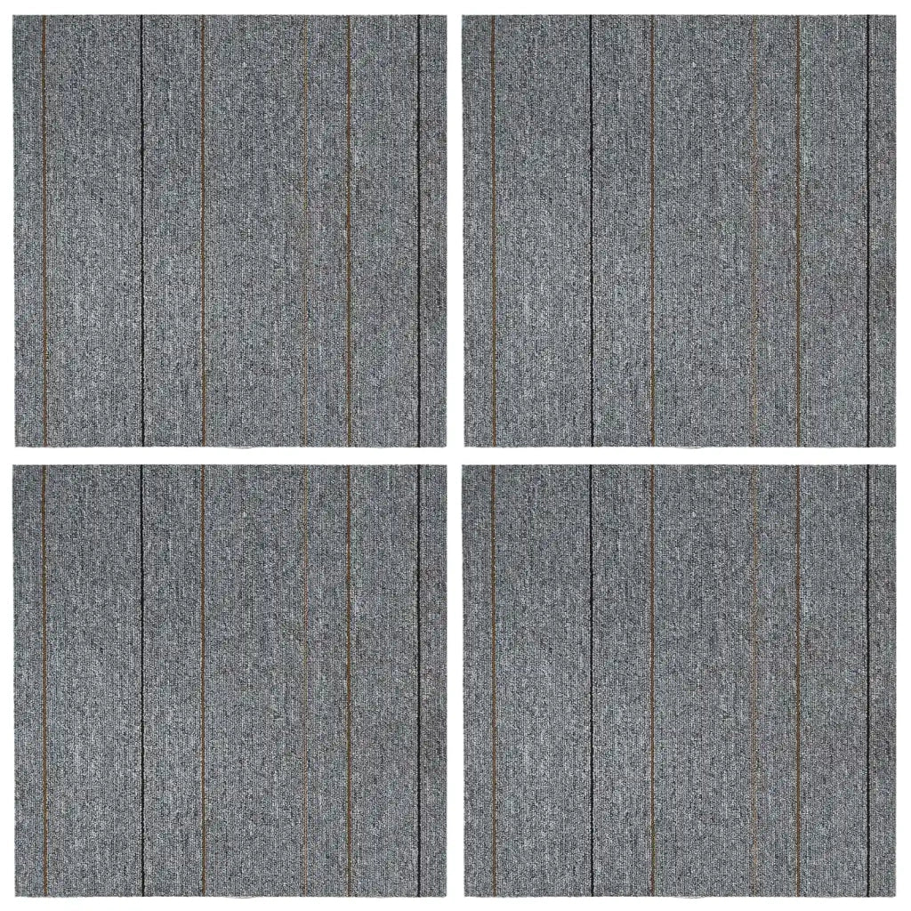 Piastrella per Tappeto Grigio chiaro con striscia 50 x 50 cm CFW3418499