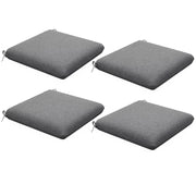 Set di 4 Cuscini per Sedie da Pranzo ¨C zephmum ¨C Grigio 47x47x7cm