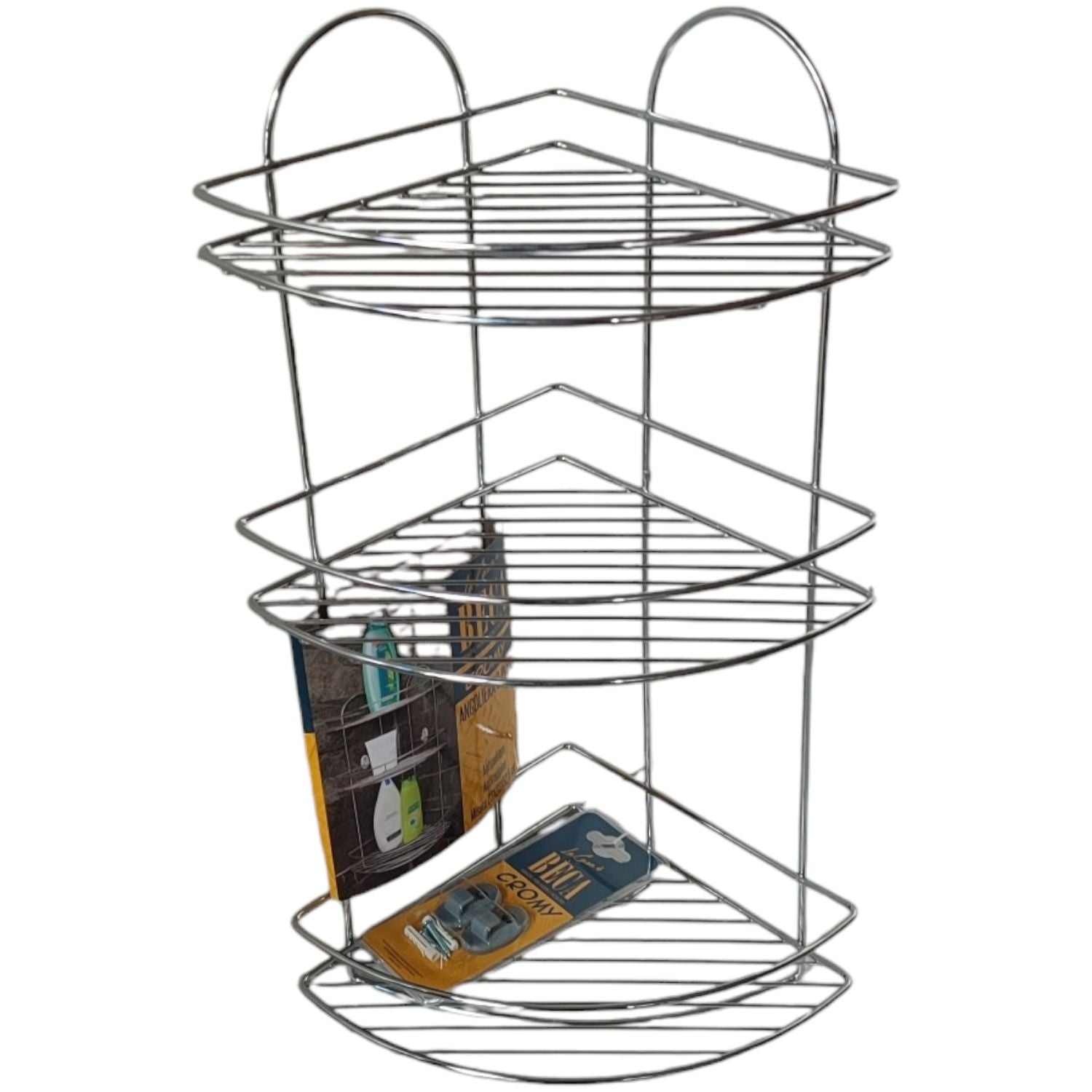 MENSOLA DOCCIA ANGOLIERA CROMY 3 RIPIANI 52X23X23