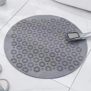 Matte antiscivolo in PVC con fori di drenaggio lavabile a secco (55 x 55 cm, grigio)