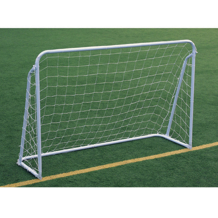 Porta da Calcio 180x60x122 cm in Metallo Deluxe Bianca