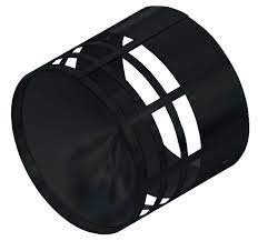 Terminale di scarico inox nero d .080