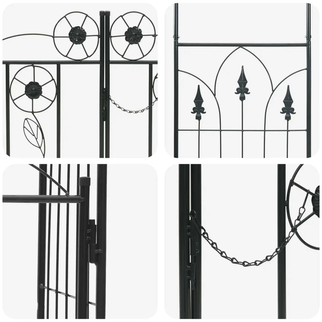 Arco da Giardino con blocco Nero 102 x 50 x 218 cm CFW6666258